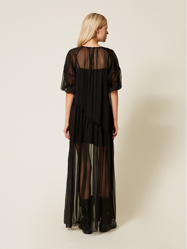 Сукня - вуаль / Чорний 252AP2583
