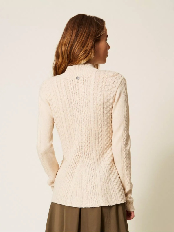 Светр з косою / Кришталевий пісок 252AP3110