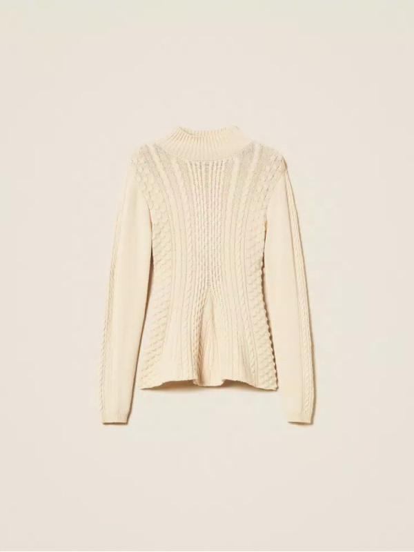 Светр з косою / Кришталевий пісок 252AP3110