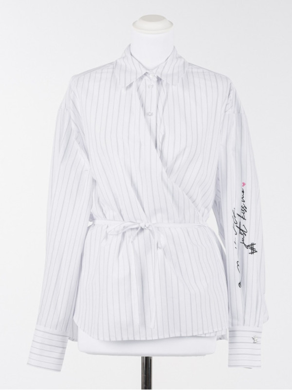 Сорочка/Сіра смужка 252AQ2061