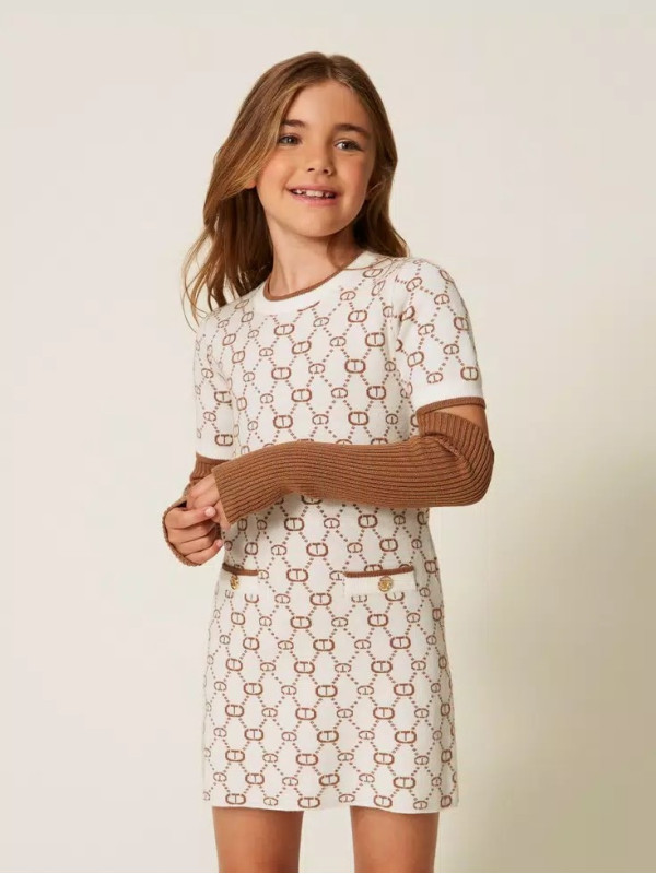 Сукня в'язана/Папірус / Верблюжий 252GJ3020