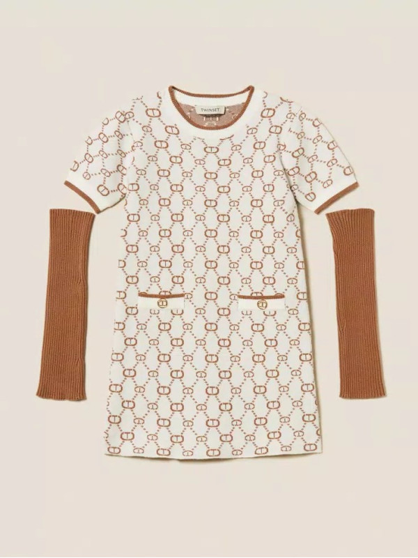 Сукня в'язана/Папірус / Верблюжий 252GJ3020