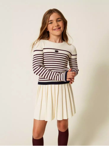 Джемпер/Папірус / Бордо