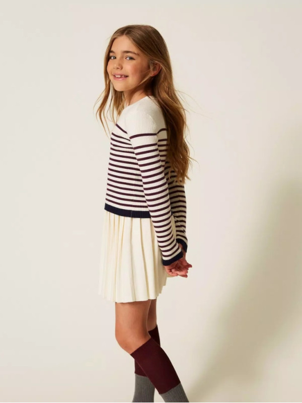 Джемпер/Папірус / Бордо 252GJ3035