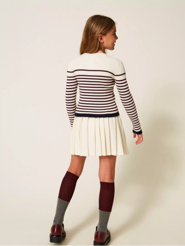 Джемпер/Папірус / Бордо 252GJ3035