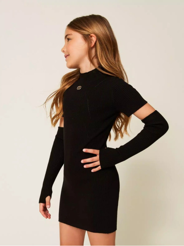 в'зана сукня/Чорний 252GJ3040