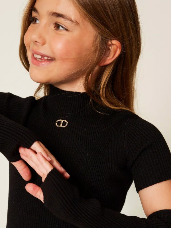 в'зана сукня/Чорний 252GJ3040