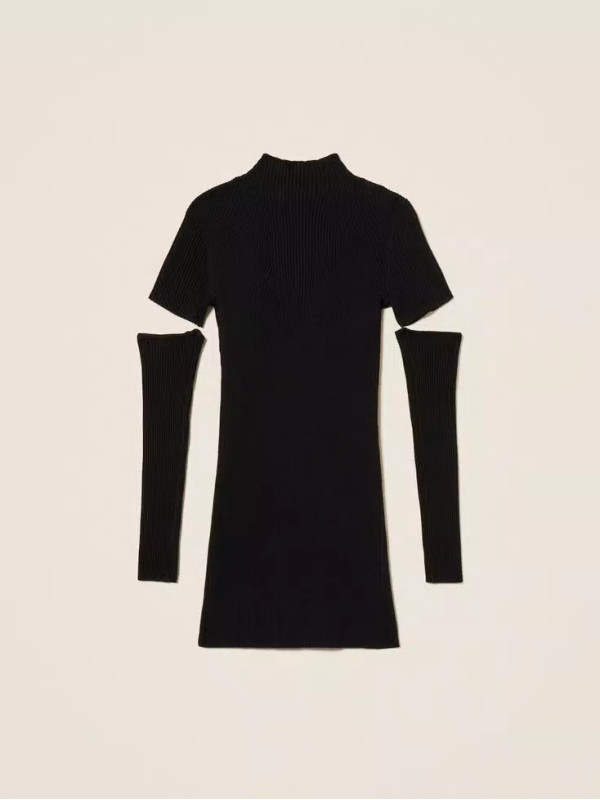 в'зана сукня/Чорний 252GJ3040