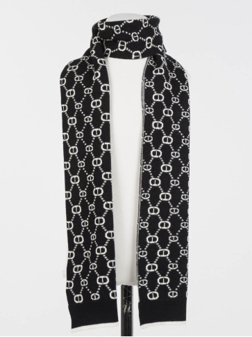Шарф/Чорний / Білий