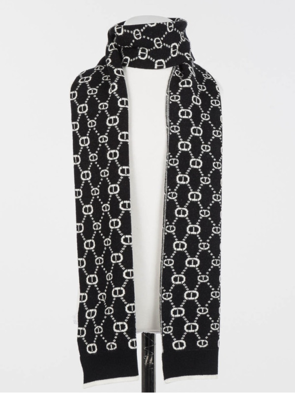 Шарф/Чорний / Білий 252GJ501G