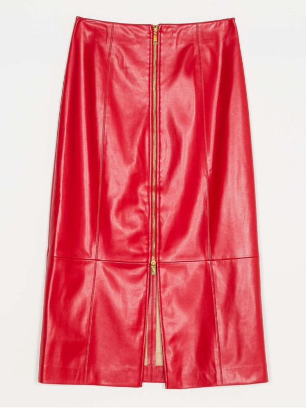 Спідниця під шкіру/Зелені оливки 252LI2ECC