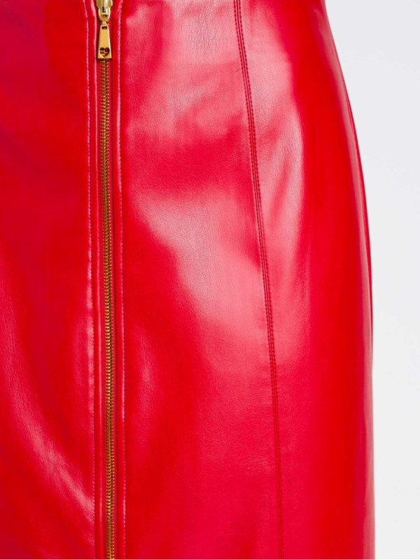 Спідниця під шкіру/Зелені оливки 252LI2ECC