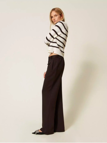 Штани палаццо/Чорний шоколад