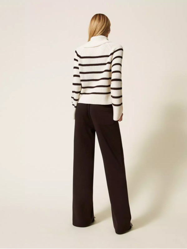 Штани палаццо/Чорний шоколад 252LI2LCC