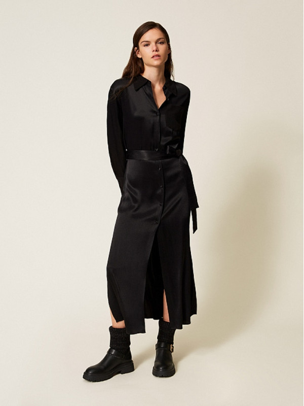 Сукня - сорочка/Чорний 252LI2TDD