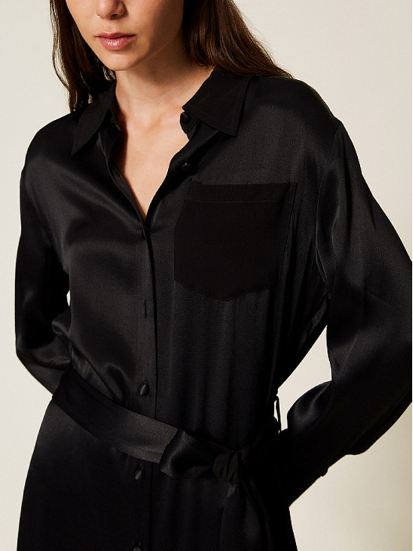 Сукня - сорочка/Чорний 252LI2TDD