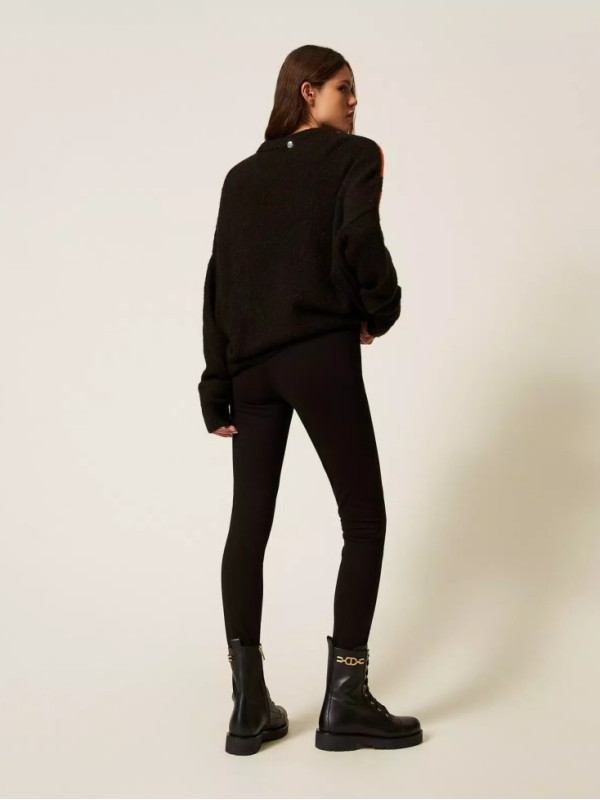 Штани вузькі/Чорний 252LI2UBB