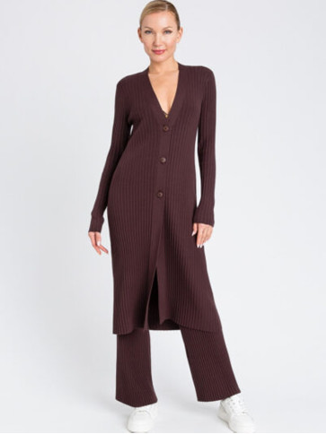 Сукня - кардіган/Чорний шоколад