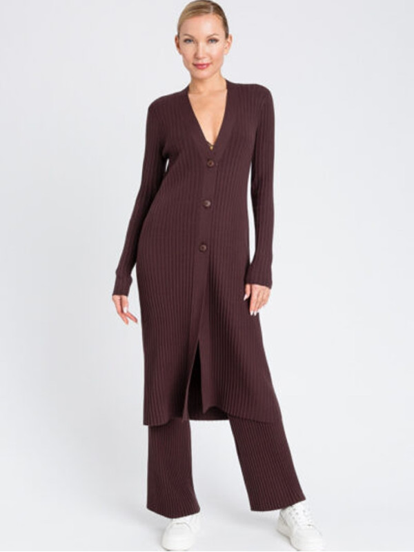 Сукня - кардіган/Чорний шоколад 252LI3CEE