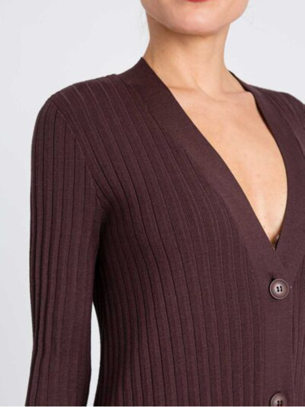 Сукня - кардіган/Чорний шоколад 252LI3CEE