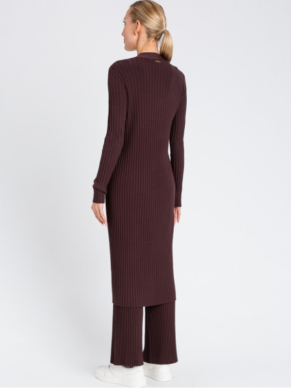 Сукня - кардіган/Чорний шоколад 252LI3CEE