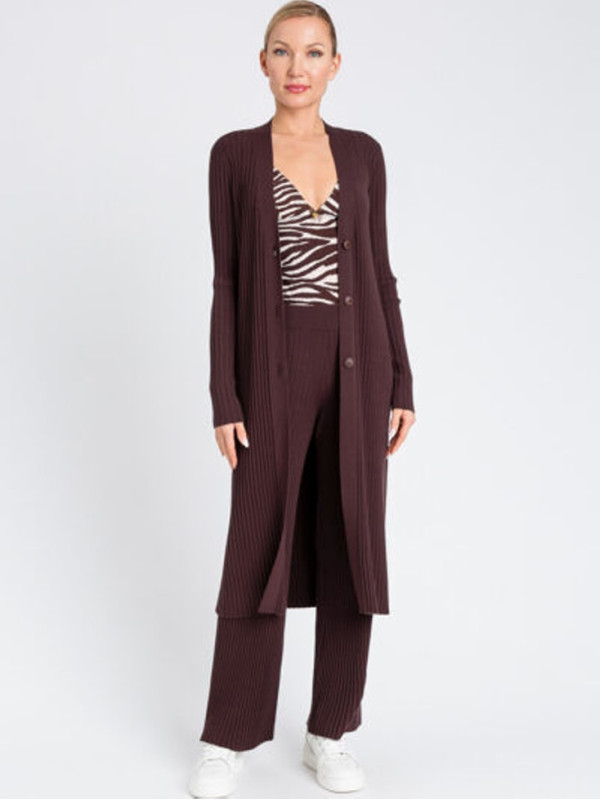 Сукня - кардіган/Чорний шоколад 252LI3CEE