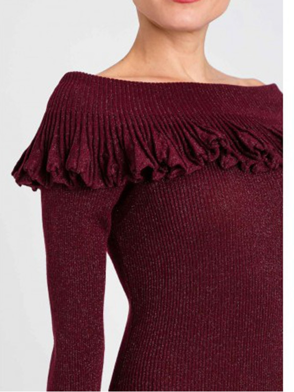 Сукня / Червоне вино люрекс 252LL3LAA