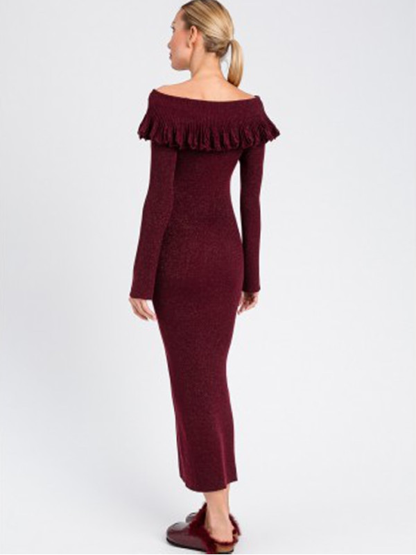 Сукня / Червоне вино люрекс 252LL3LAA