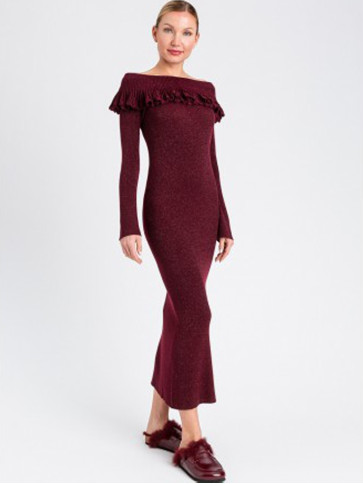 Сукня / Червоне вино люрекс