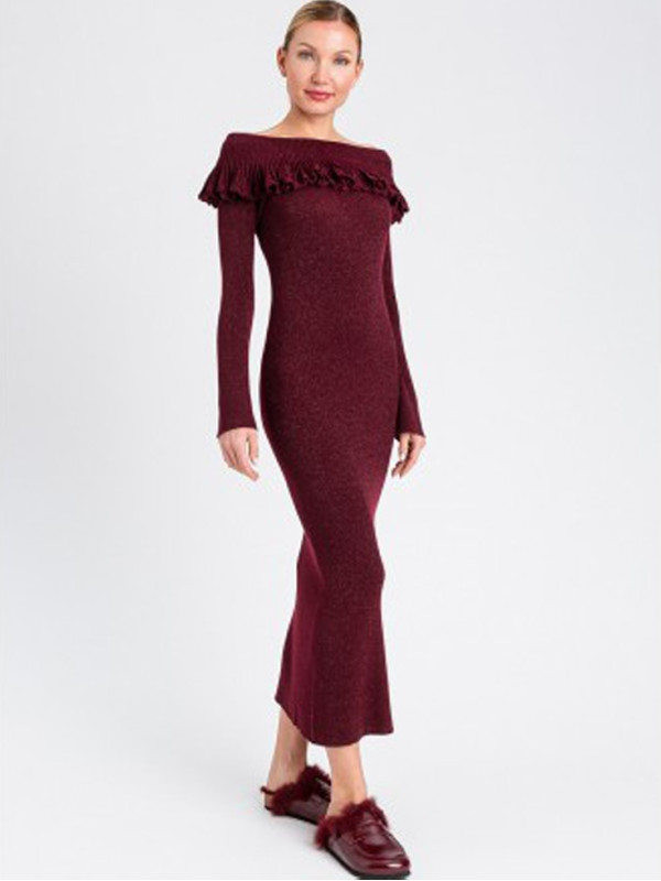 Сукня / Червоне вино люрекс 252LL3LAA