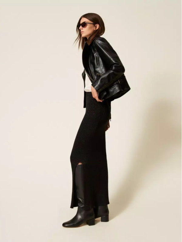 Спідниця / Чорний люрекс 252LL3LDD