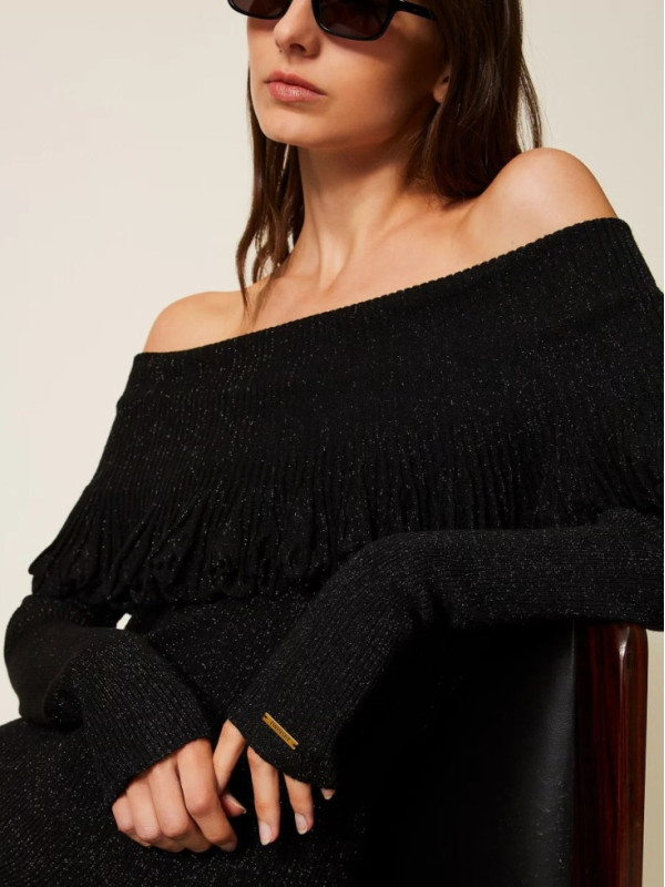 Джемпер / Чорний люрекс 252LL3LEE
