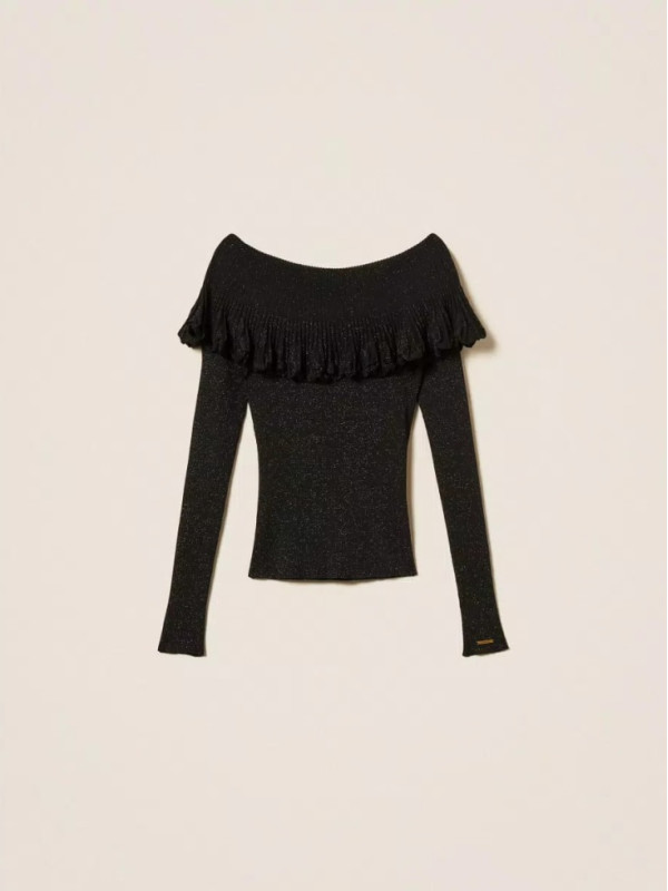 Джемпер / Чорний люрекс 252LL3LEE