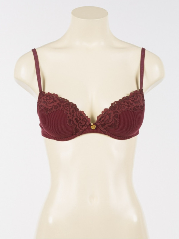 Бюстгальтер пуш-ап/Червоне вино 252LL6B45