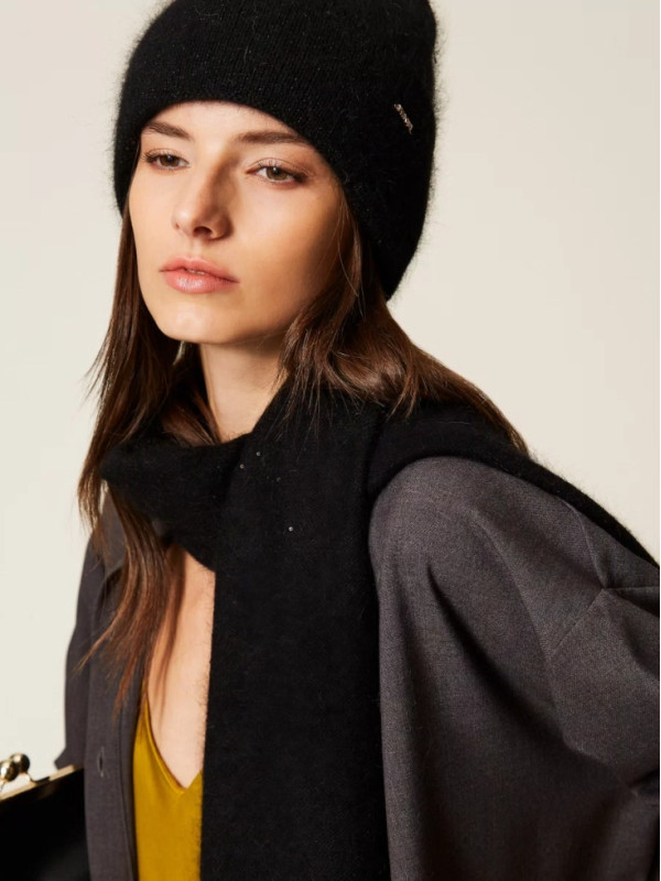 В'язана шапка/Чорний 252TA426B
