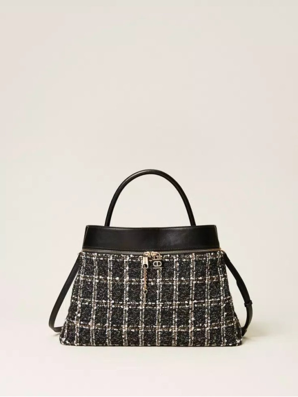 Сумка шопер / Сніжний / Чорний 252TD8270