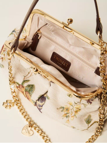 Сумка через плече / Парча перламутр