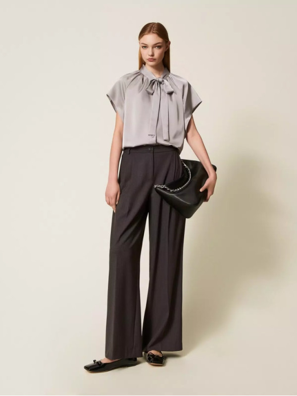 Штани Палаццо/Антрацит сірий 252TF2043