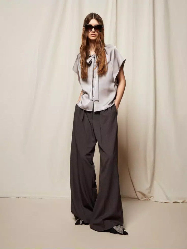 Штани Палаццо/Антрацит сірий 252TF2043