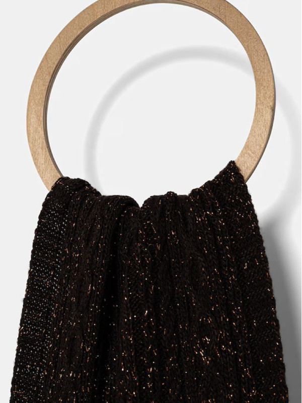 Шарф в'язаний/Чорний шоколад 252TO519A