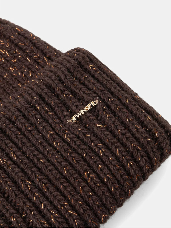 Шапка в'язана/Чорний шоколад 252TO519B