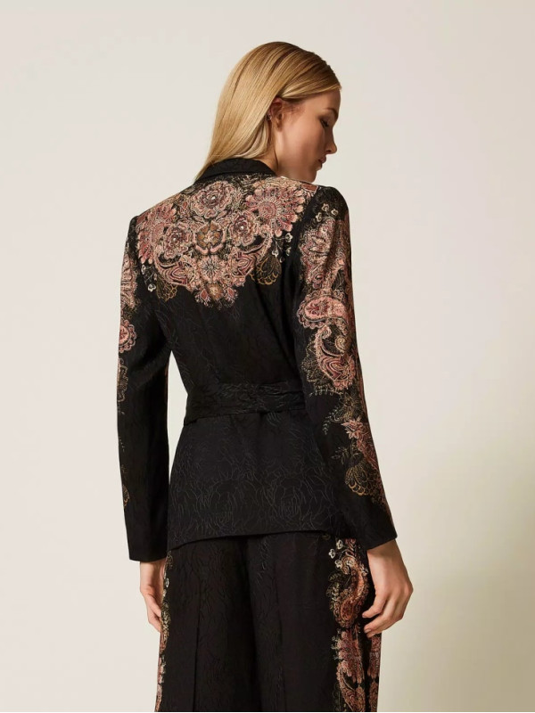 Блайзер/Пейслі Чорний/Іржавий 252TP2040