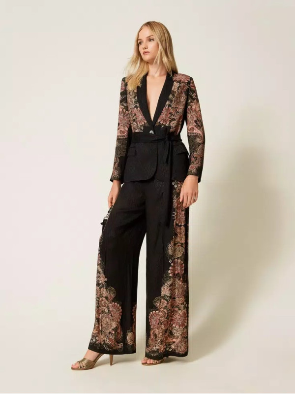 Блайзер/Пейслі Чорний/Іржавий 252TP2040