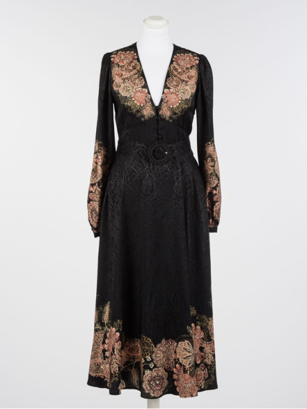 Сукня/Пейслі Чорний/Іржавий 252TP2043