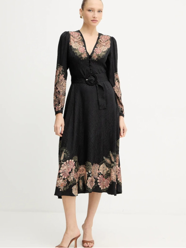 Сукня/Пейслі Чорний/Іржавий 252TP2043