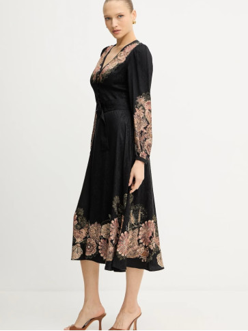 Сукня/Пейслі Чорний/Іржавий