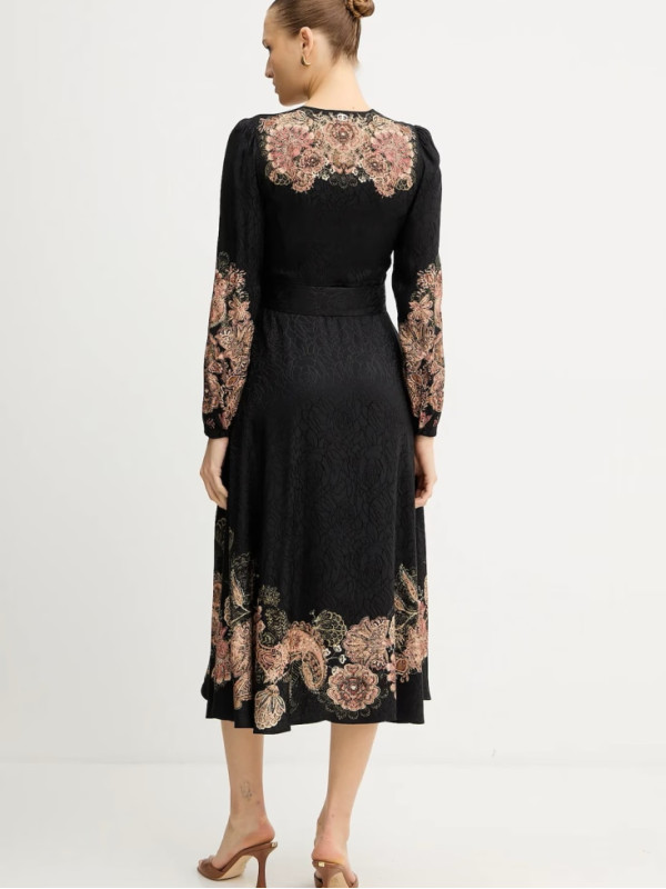 Сукня/Пейслі Чорний/Іржавий 252TP2043