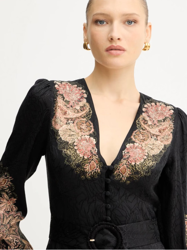 Сукня/Пейслі Чорний/Іржавий 252TP2043