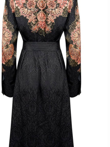 Сукня - сорочка/Пейслі Чорний/Іржавий