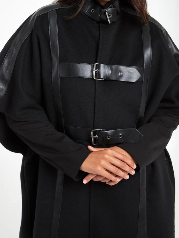 Плаш - накидка/Чорний 252TP2073